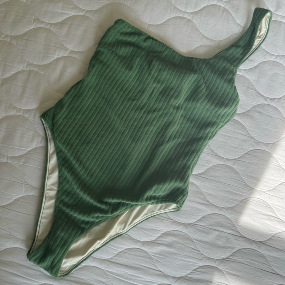 Zulu & Zephyr One Shoulder Ribbed One Piece